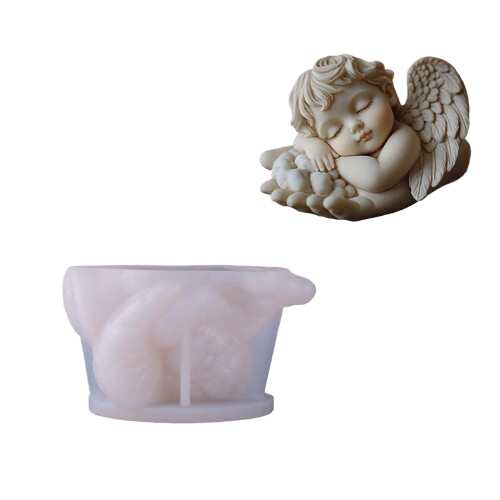 Moule en silicone réutilisable pour décorations de bougies-UN