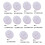 Bouton en résine multicolore, Application polyvalente, pour-Rose 5
