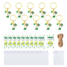 Lot de 10 porte-clés créatifs pour bottes porte-bonheur du
