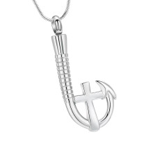 Bijoux de crémation pour animaux de compagnie en acier-Argent