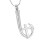 Bijoux de crémation pour animaux de compagnie en acier-Argent 1