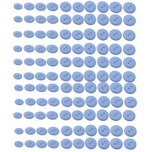 Boutons ronds sécurisés à deux trous pour une couture-Ciel1 bleu