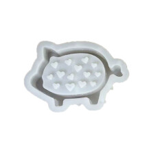 Moule de cochon en Silicone robuste avec cœur creux irrégulier