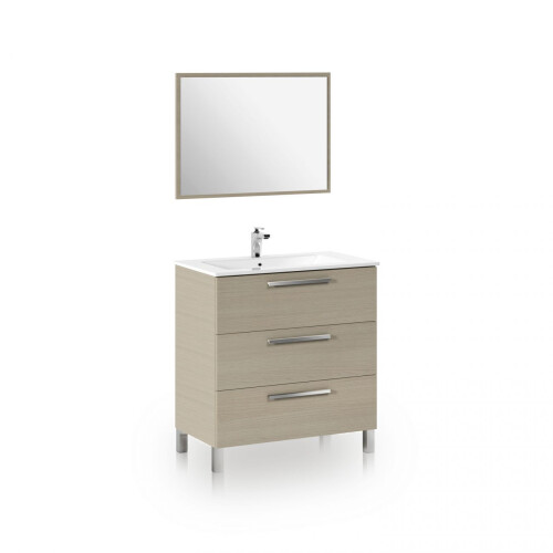Pack de baño con lavabo cerámico Feel