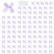 Nœud papillon en tissu Polyester 8cm, pour anniversaire,-Violet
