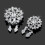 6 pièces couvre-boutons strass embelli boutons de-Fleur 21MM 8