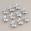 6 pièces couvre-boutons strass embelli boutons de-Fleur 21MM 9