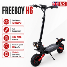 Freeboy Dual Motor Fullsuspension Escooter 48V21Ah
