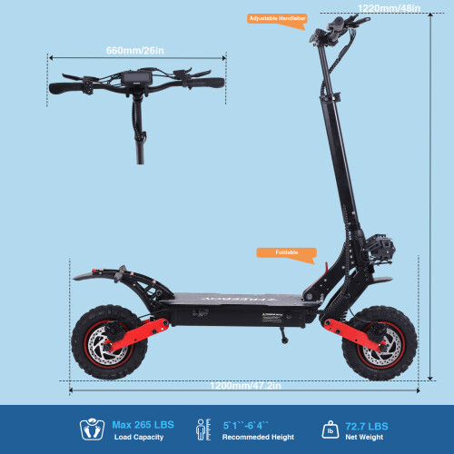 Freeboy Dual Motor Fullsuspension Escooter 48V21Ah 1