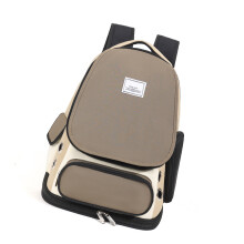Haustier-Tragerucksack, atmungsaktiv, leicht,-Khaki