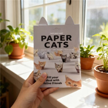 (Cat) Creative DIY Origami Paper 50 Sheets Cats Dogs Dinosaur Handmade DIY Paper Folding Animal Fun Craft Folding Animal Folding Set