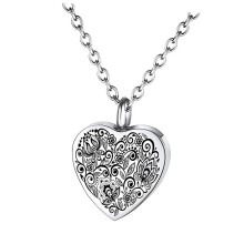 Zu öffnender Design-Halter für Haustierasche mit-Silber