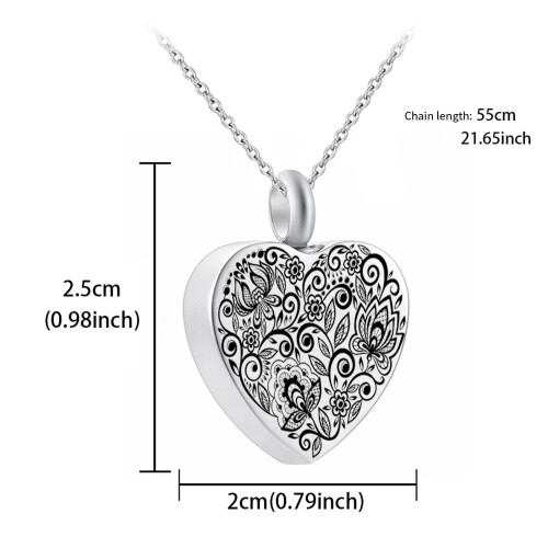 Zu öffnender Design-Halter für Haustierasche mit-Silber 2