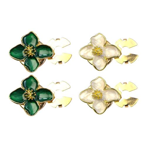 Legierungsperlen-Set, Strass-Manschettenknopf mit-Weiß 1