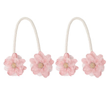 Set mit 2 künstlichen Blumen-Vorhangklammern, flexiblen-Rosa