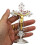 Katholisches Kruzifix, stehende Kreuze, Jesus-Stahlfarbe 8