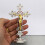 Katholisches Kruzifix, stehende Kreuze, Jesus-Stahlfarbe 11