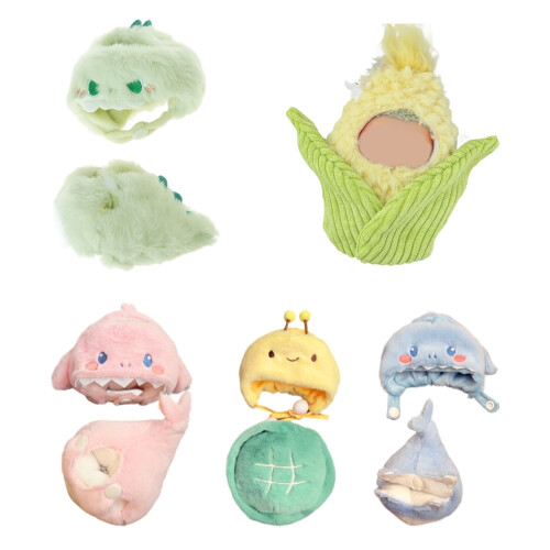 Interactieve pluche poppenoutfitset Wasbare, aanpasbare-HIJ 1
