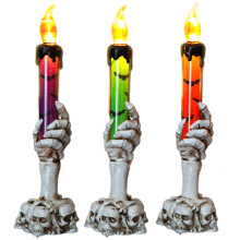 Griezelige hand-LED-kaarslicht Halloween-eigenschap