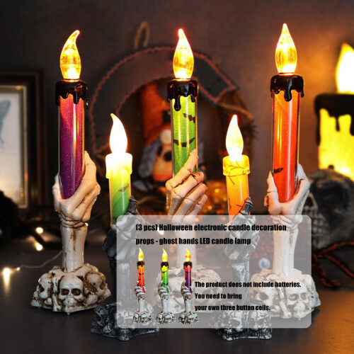 Griezelige hand-LED-kaarslicht Halloween-eigenschap 1