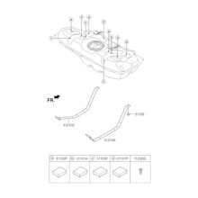 31119-C9000 Fuel Pump Tube Assembly with Screen for Accent 2016-2020 31119C9000 31119 C9000