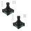 2PCS Joystick  AC 240V 5A 4NO 4NC Momentary 2.5mm Fixing Thread Joystick 1
