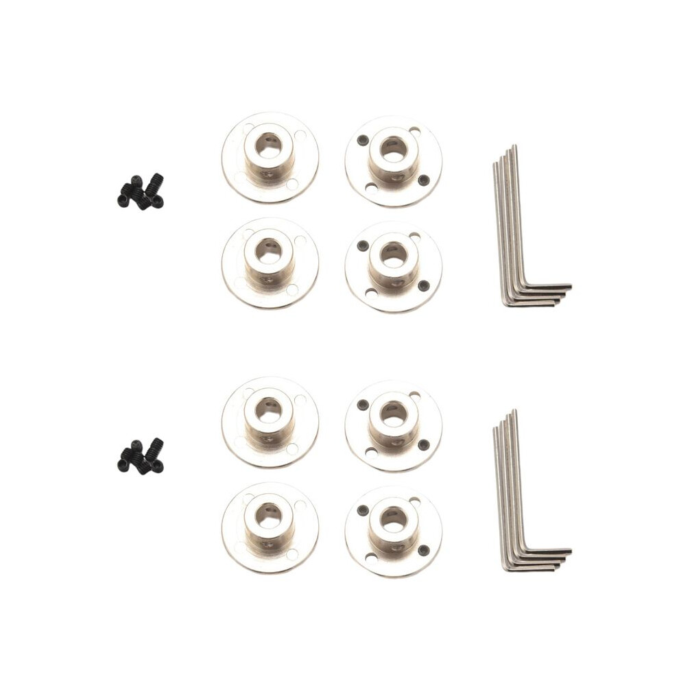 8Mm Flange Coupling Connector, Rigid Guide Steel Model Coupler Accessory, Shaft Axis Fittings(8 Pack) 6031619256513