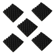 5Stck 25X25X5CM Schalldaemmungs Schaum Ei Kisten Studio Akustikschaum Schalldaemmungs Behandlungs Ei Profil Keil