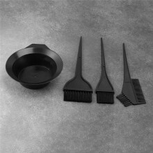 3X Haarfarbe Farbstoff Schuessel Kamm Buersten Werkzeug Kit Set Toenung Faerbung