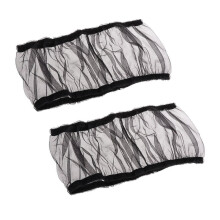 2X Copertura per Gabbia per Uccelli Cattura di Semi Gabbia per Uccelli Copertura Nel Rete Un Rete Nel Nylon(Nera)