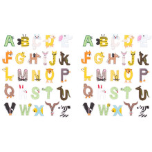 52X Bande Dessinée Couleur Mignon Alphabet Fer Sur Lettre Patch Motard Applique Patchs pour Vêtements Bébé Tissu Autocollant Broderie Patch
