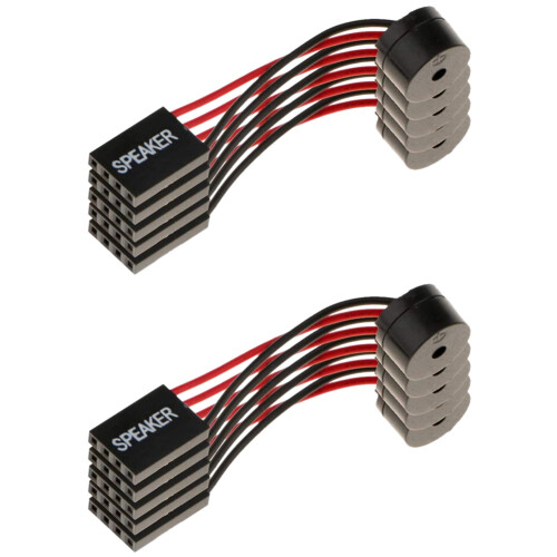 10Pcs Motherboard Speaker Buzzer PC Computer Motherboard Internal Beep Buzzer for Computer Repair
