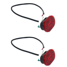2X Scooter Taillights with Wire Waterproof Rear Light for Pro M365 1S Pro2