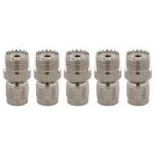 5X Connecteur Adaptateur TNC Mâle Vers PL259 UHF Femelle, Argent