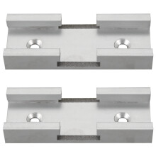 2pcs 80mm T-Track Connector T-Slot Miter Track Jig Fixture Slot Connector for Router Table