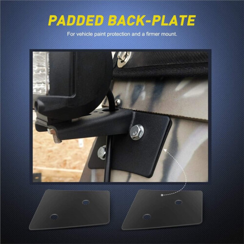 2PC A-Pillar Windshield Hinge Mounting Brackets for Offroad LED Fog Light Work Light for 2007-2017 for  for Wrangle 2