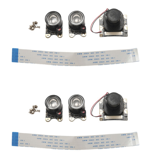 2X Night Vision Camera Module for Raspberry Pi 4,  5MP 1080P HD Video OV5647 Sensor Webcam Kit with Embedded IR-Cut 1