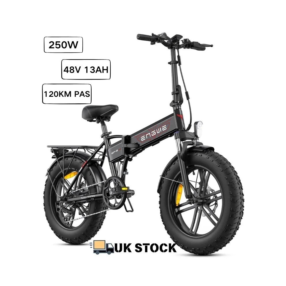 Engwe Ep-2Pro Boost 250W Electric Folding Bike 13Ah Battery, 120Km, Fat Tire
