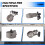 Car Exhaust Pipe Electronic Valve Kit Universal 76MM Button Controller Kit Controller 5