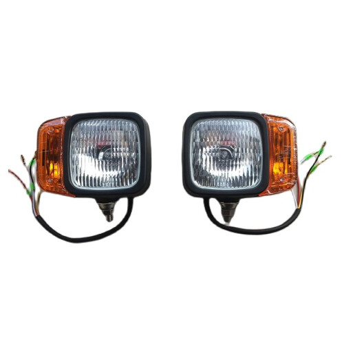 Tractor Trailer Headlights 12V Turn Signal Indicator Lamp Worklight for Excavator JCB Telehandler Loader Forklift 1