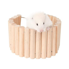 Hamsterhängbroleksak - Lång klätterstege i trä för hamstrar, möss och andra smådjur