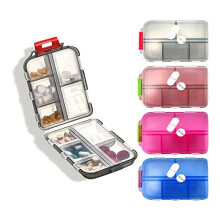 Pocket Pharmacy Container, Pocket Pill Box Dispenser Suitable for Storing Fish Oil Vitamin Medication, Etc.(4Pcs)