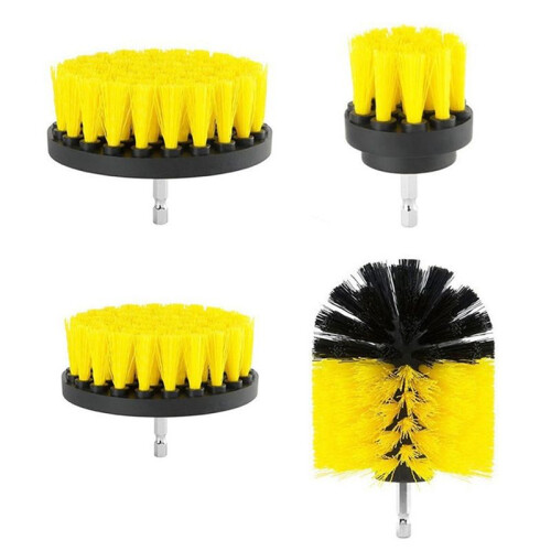 4-Piece Electric Cleaning Brush  Kit Multi-Functional Ceramic Tile Space Car Hub No Dead Angle Home Cleaning Tools 1