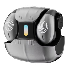 Bone Conduction Open Ear Clip Wireless 5.5 Headphones LED Breathing Light Noise Canceling Earbuds for Music B