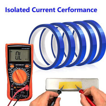 6 Rolls Heat Tape for Sublimation, Heat Resistant Tape Set for Electronics Crafts 10mmx108Ft (33M), Heat Transfer Tape