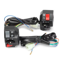 Conjunto de Interruptor de Guidão Interruptor de Dimmer de Farol Combinado para Motocicleta para SRZ150 MTR150 Modificada