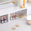 Dressing Table - Wood - White - Rectangular Mirror with 2 Drawers and 3 Open Compartments 4