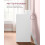 Dressing Table - Wood - Cloud White - Large Mirror, 2 Drawers, and 3 Open Compartments 6