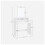Dressing Table - Wood - White - Rectangular Mirror with 2 Drawers and 3 Open Compartments 6