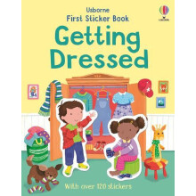 First Sticker Book Getting Dressed by Jessica Greenwell Paperback Book